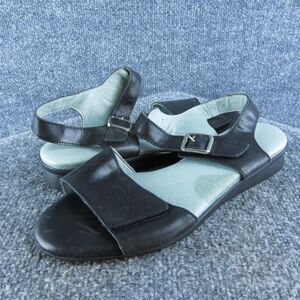 David Tate Women's Ankle Strap Black Leather Size 8W Gently Used 2025